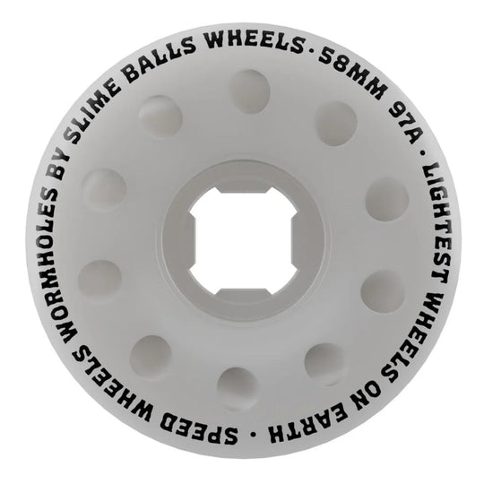 Slime Balls Worm Holes White Wheels (58mm/ 97A)