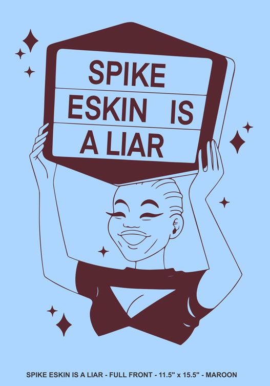 Rights To Ricky Sanchez Spike Eskin Is A Liar Longsleeve T-shirt (Baby Blue)