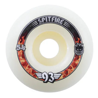 Spitfire skateboard wheel with flame design 