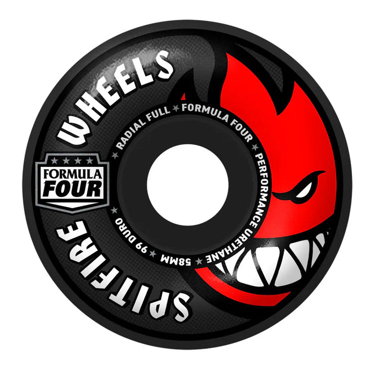 Spitfire wheel with 'Formula Four' branding 
