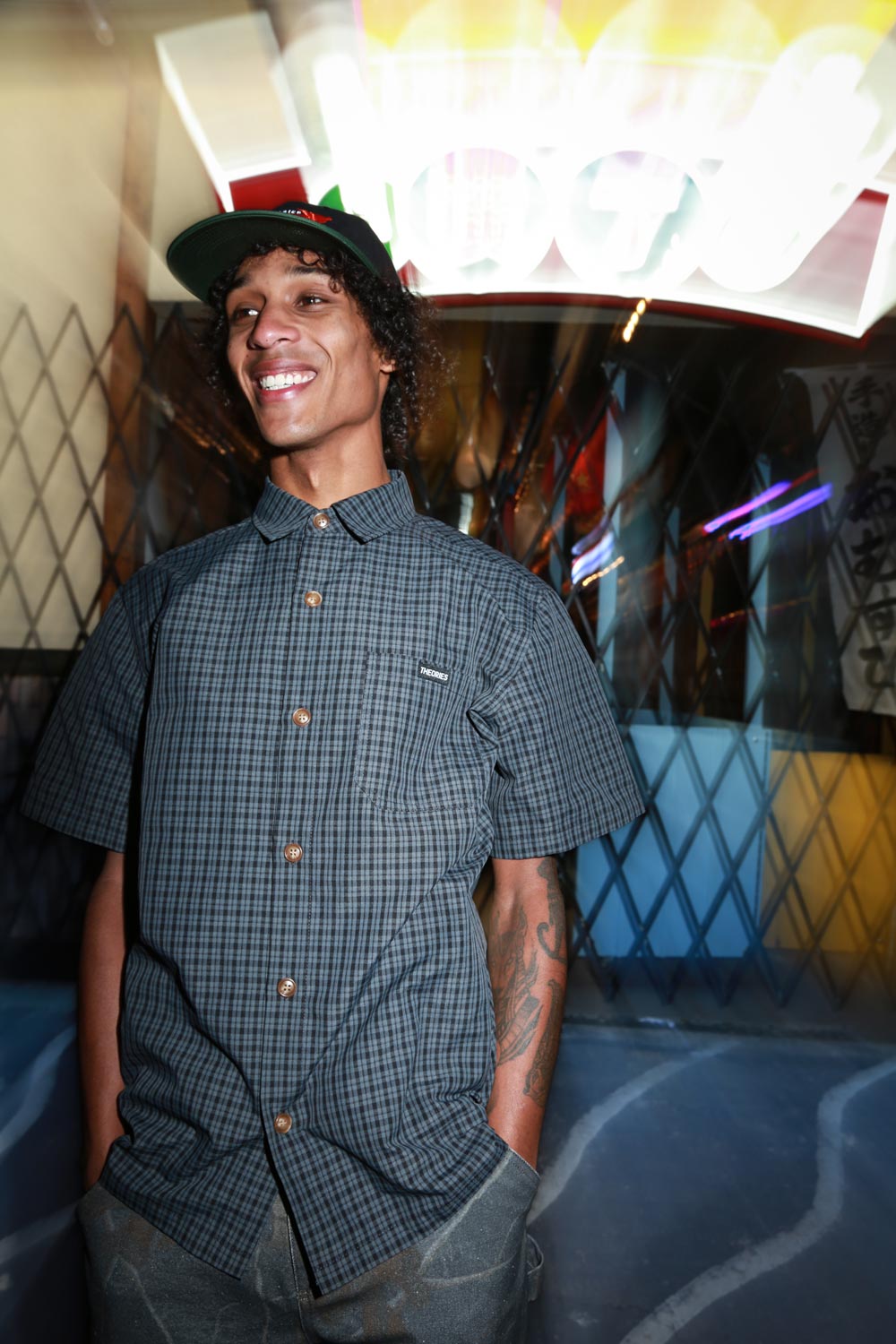 Theories Avignon Flannel Button Up (Azure Blue)