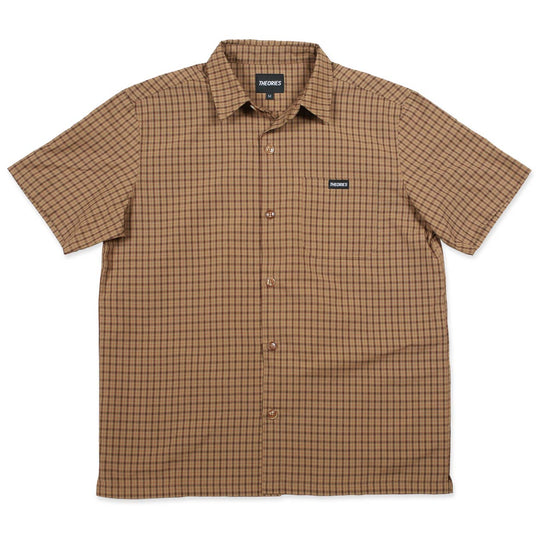 Theories Avignon Flannel Button-Up (Caramel)