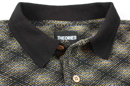 Theories E.S.P. Long Sleeve Polo (Black & Lilac)