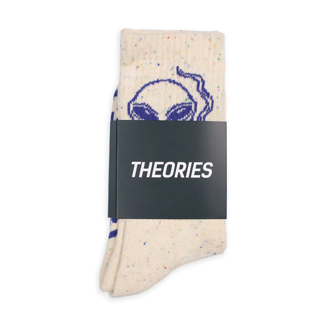 Theories Outer Space Socks (Cream/Blue/Speckle)