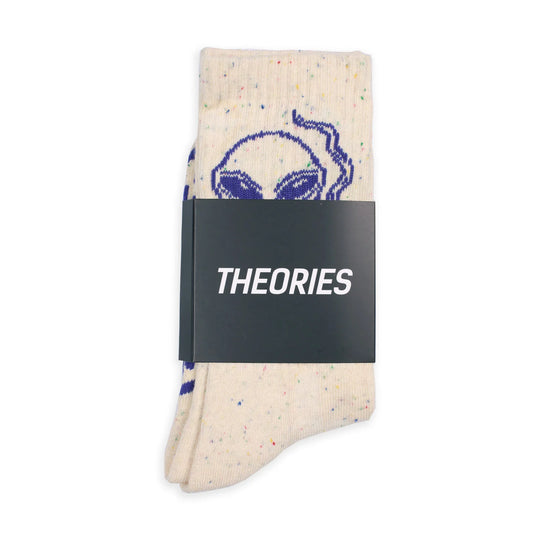 Theories Outer Space Socks (Cream/Blue/Speckle)