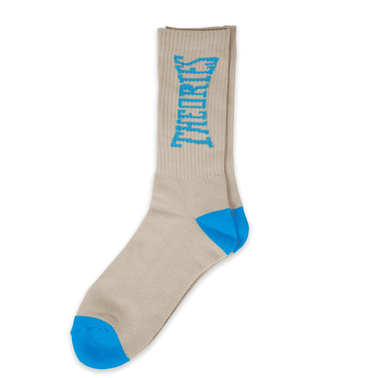 Theories Punch Out Socks (Cream/Blue)