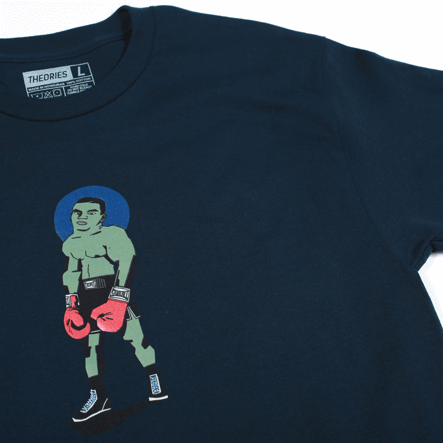 Theories Punchout Tee Shirt (Navy)