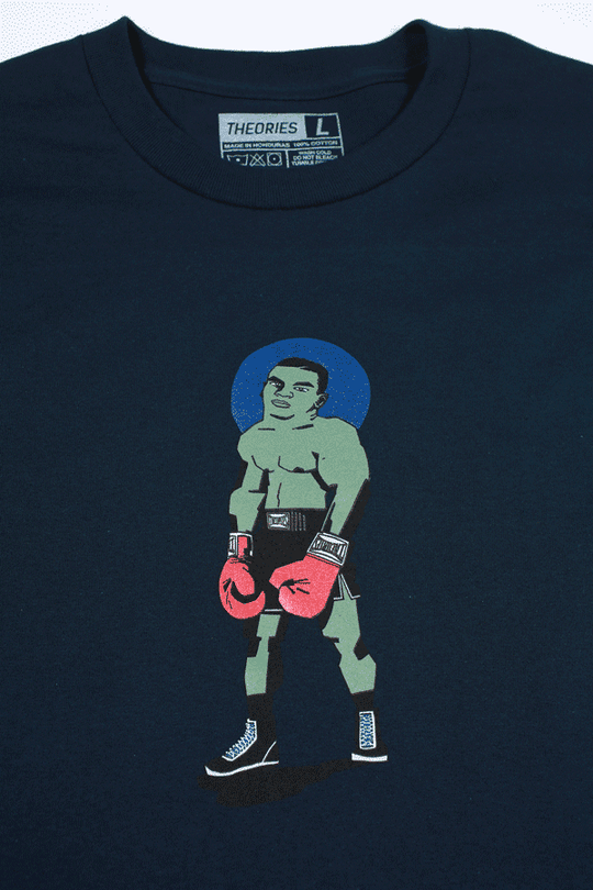 Theories Punchout Tee Shirt (Navy)