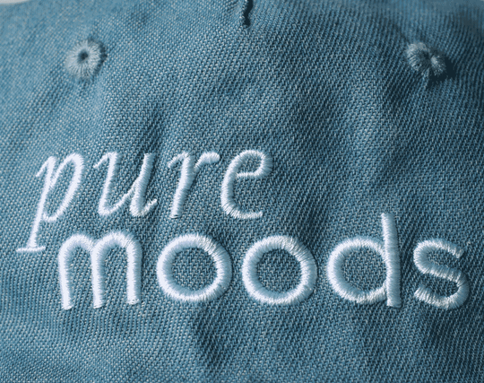 Theories Pure Moods Embroidered Strap back Hat (Denim)