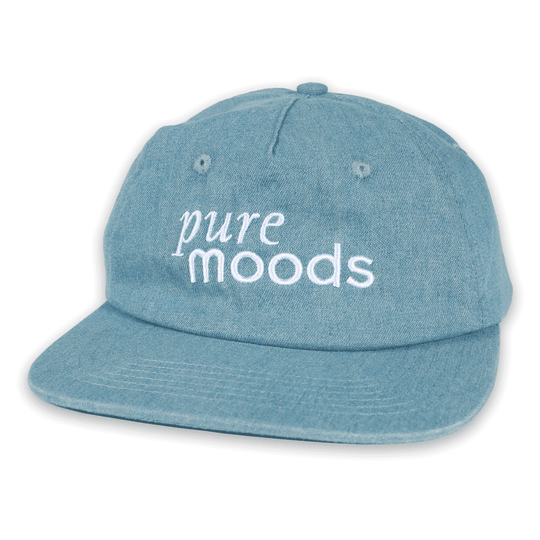 Theories Pure Moods Embroidered Strap back Hat (Denim)