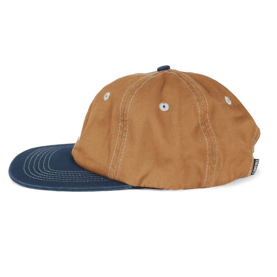 Theories Scribble Embroidered Strap Back Hat (Copper/Navy)