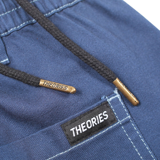 Theories Stamp Lounge Pants (Navy Contrast Stitch)