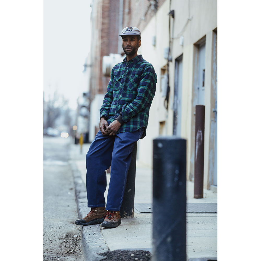 Theories Stamp Lounge Pants (Navy Contrast Stitch)