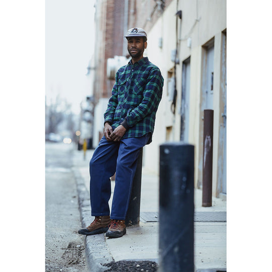 Theories Stamp Lounge Pants (Navy Contrast Stitch)