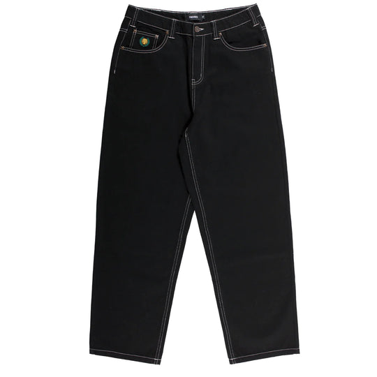 Theories Of Atlantis Plaza Jeans (Black/White Stitching)