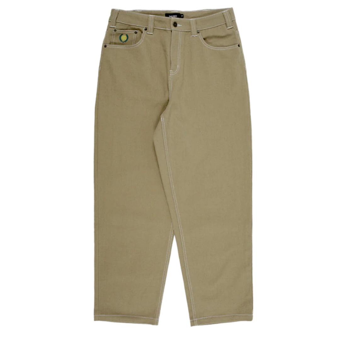 Theories of Atlantis Plaza Jeans (Khaki w/ Contrast Stitch)