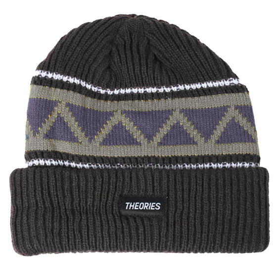 Theories Peaks Beanie (Charcoal/Lavender)