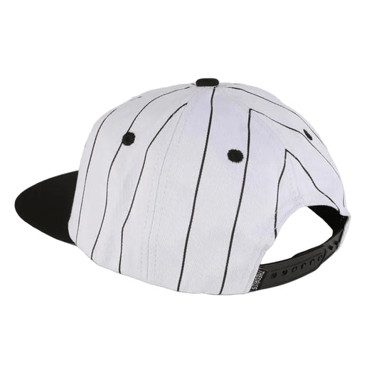 Theories Speedway Snapback Hat (Black/Pinstripe)