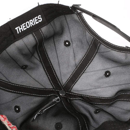 Theories Speedway Snapback Hat (Black/Pinstripe)