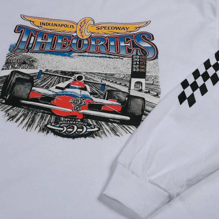 Theories Speedway Longsleeve Tee (White)