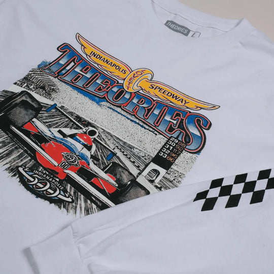 Theories Speedway Longsleeve Tee (White)