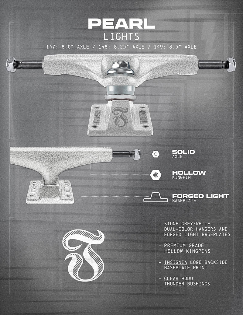 Thunder Light Pearl Trucks specs