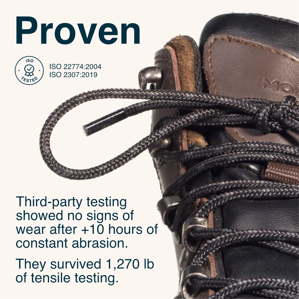 Adventure Andy Unbreakable Boot Laces (Black)