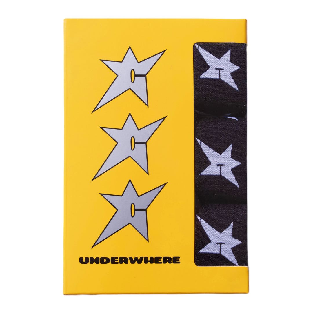 Carpet C-Star Glow Boxer Briefs 3pk (Black)