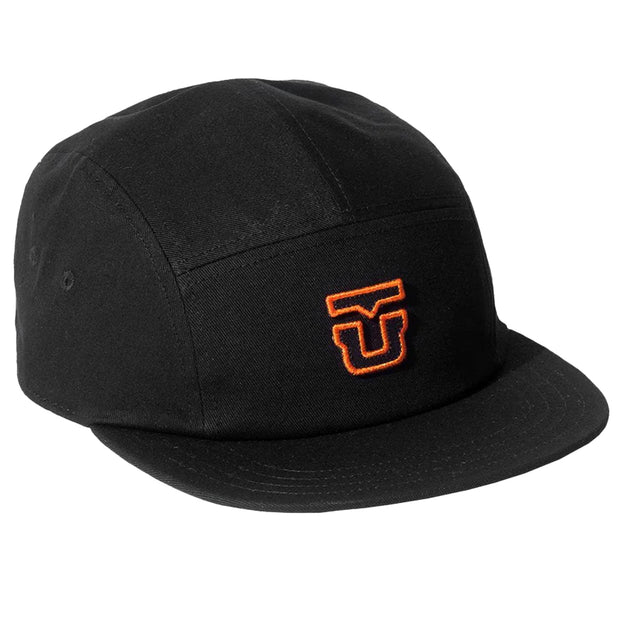 Union 5-Panel Hat (Black/Orange)