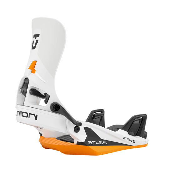 Union Atlas Step On Bindings 2026 (White/Orange)
