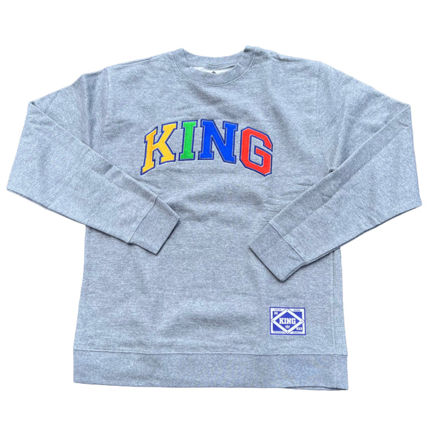 King Skateboards Kingsbridge Crewneck (Heather Grey)