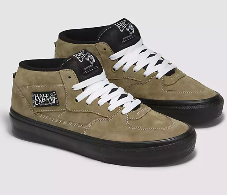 Vans Skate Half Cab (Pig Suede Olive/Black)