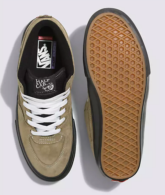 Vans Skate Half Cab (Pig Suede Olive/Black)