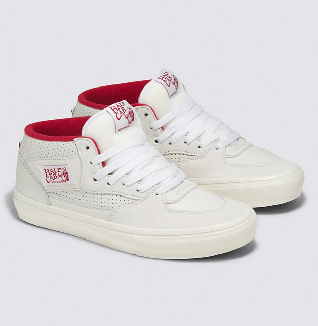 Vans Skate Half Cab (Vintage Sport White/Red)