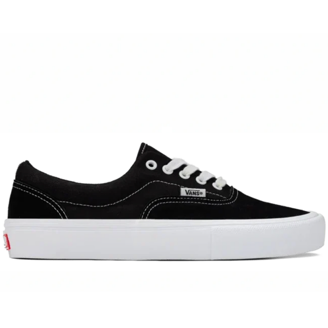 Black Vans skate era sneaker with white 