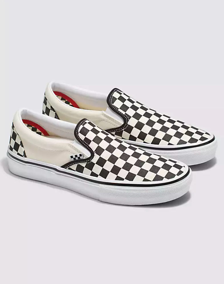 checkerboard slip on