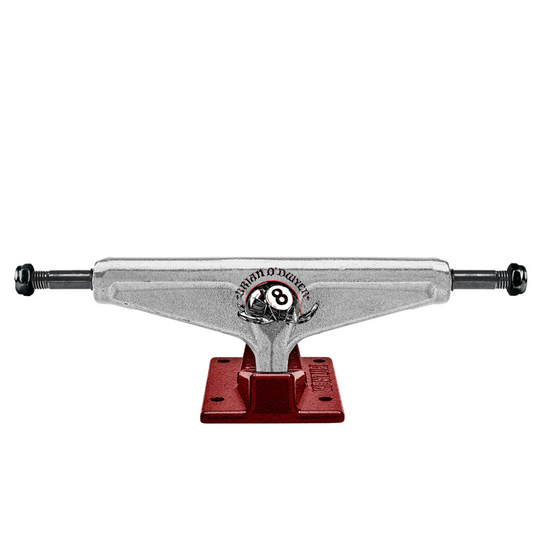 brian o'dwyer pro venture truck silver and maroon