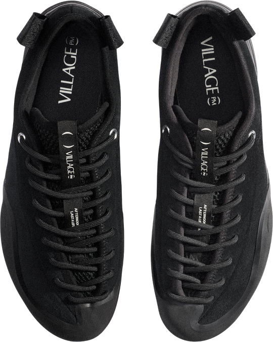 Black sneakers with &