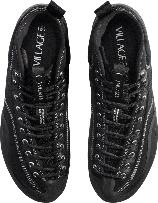 Black sneakers with &