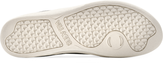 Close-up of a white shoe sole with &