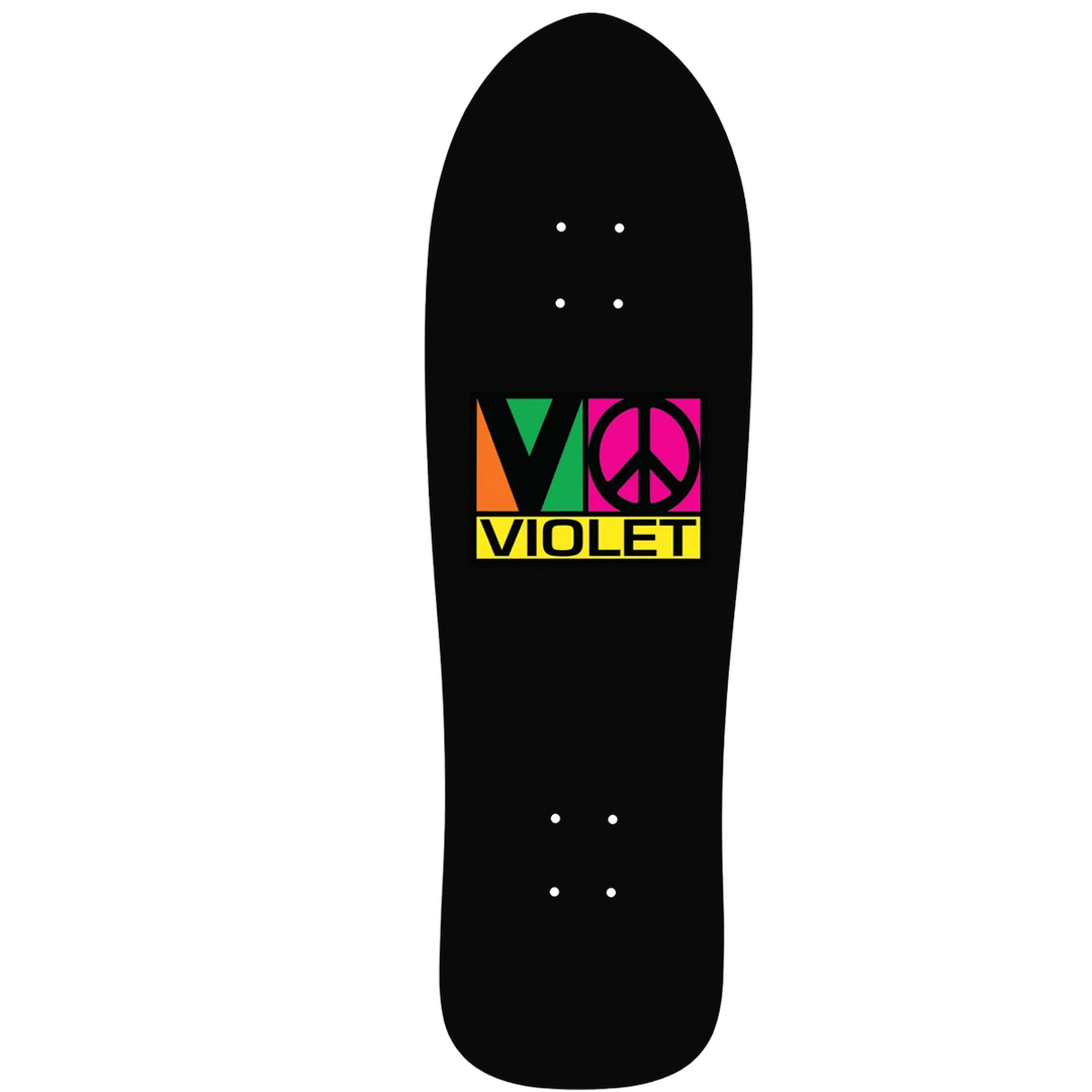 Violet Block Team Shaped Deck (9.25")