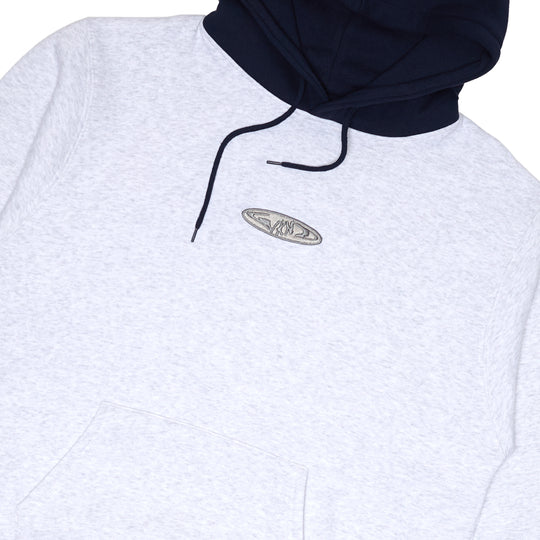 WKND Skateboards Two-Tone Hoodie (Heather Gray/Navy)