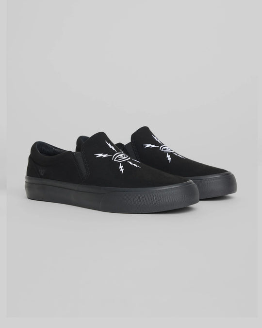 WARSAW Stranger Slip-on | Black/Black Ed Templeton