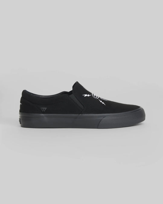 WARSAW Stranger Slip-on | Black/Black Ed Templeton