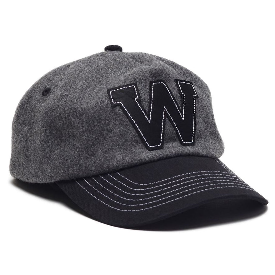 Gray cap with a black 'W' logo on a white background