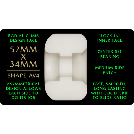 Powell Peralta Nano Rats 88A AV4Wheels (52mm x 34mm)