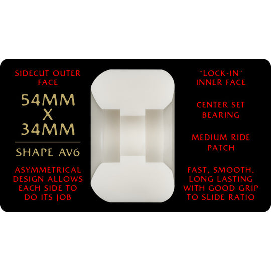 Powell Peralta Nano Rats 93A AV6 Wheels (54mm x 34mm)