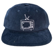 Navy Cord TV Logo Hat