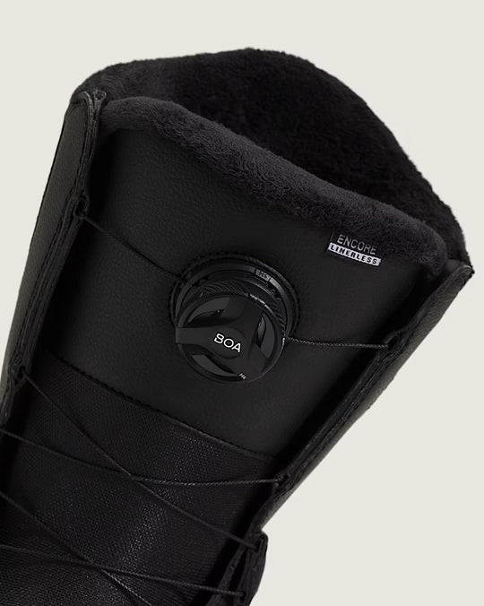 Vans Encore Linerless Womens Snowboard Boot (Black/Marshmellow)