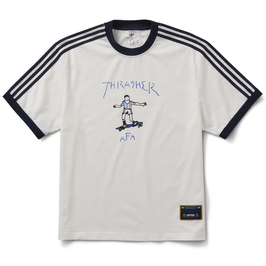 Adidas Skate Thrasher x AFA Ringer Shirt (White)